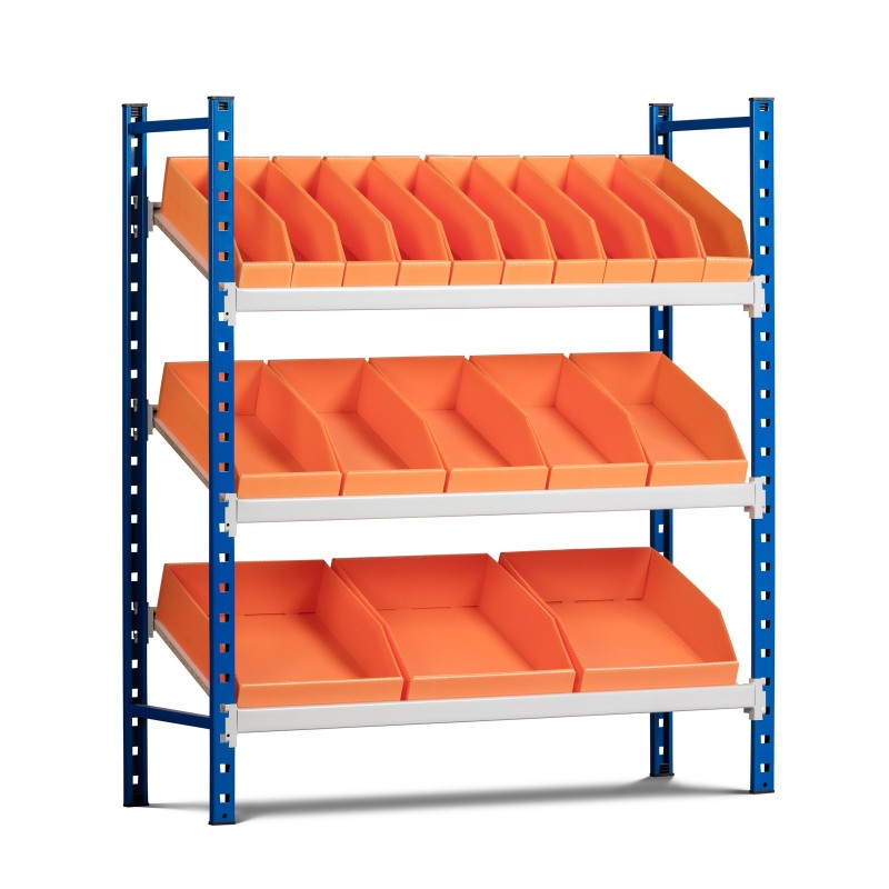 Picking charge legère Rang'Eco Stockage picking tablettes inclinées - Élément départ